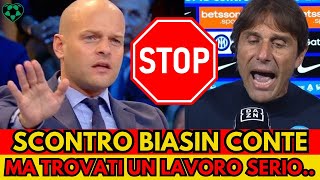 Incredibile Biasin Asfalta Mister Conte con frasi shock Video incredibile [upl. by Tella]