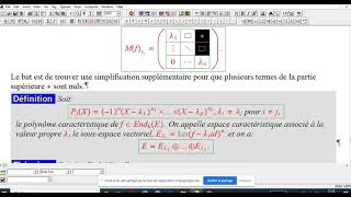 Trigonalisation des matrices en blocs MESSSIRDI BACHIR [upl. by Leffert]