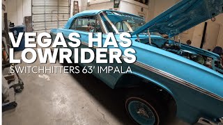 1964 IMPALA LOWRIDER LAS VEGAS TOUR OF SWITCH HITTERS SHOP [upl. by Waverly748]