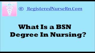 What Is a BSN Degree in Nursing Nurse Sarah QampA [upl. by Agbogla]