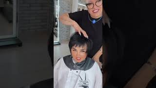 Стрижка ПиксиБоб для женщин за 50 лет 👍Pixie Bob haircut for women over 50 years old 👍 hairstyle [upl. by Tristam]