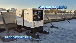 Agregat prądotwórczy na dachu Model EY7MDESA Energy Gruppi [upl. by Pia845]