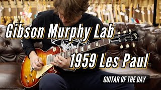 Gibson Murphy Lab Tom Murphy Painted 1959 Les Paul  Guitar of the Day [upl. by Anallij978]