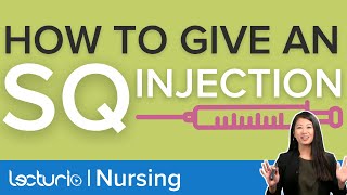 How To Perform a Subcutaneous SubQ Injection  Nursing Clinical Skills [upl. by Divadleahcim]