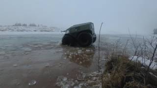 Чуть не утопили Вездеход Шерп на testdrive  прыжки в воду и не только [upl. by Karlee948]