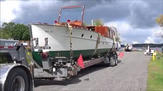 Historic 50 ft Minett cruiser is reborn and relaunched [upl. by Neau]