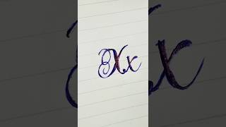 How to write X in Cursive Writing  az cursive handwriting shorts handwriting foutainpen [upl. by Wells]