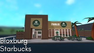 BUILDING A STARBUCKS IN BLOXBURG [upl. by Heidi]