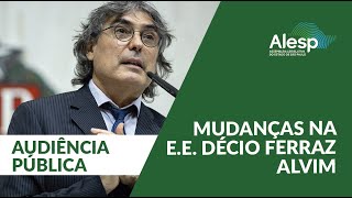 Audiência Pública debate mudanças na EE Décio Ferraz Alvim [upl. by Flodur584]