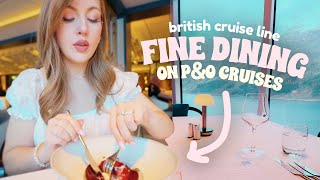 We tried luxury dining on a HUGE british cruise ship 🚢 Norwegian Fjords Cruise 📍 PampO Cruises Iona [upl. by Katherine]