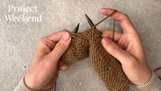 Knitting  Increasing Purl Stitches using the M1P M1RP  amp M1LP [upl. by Eyram]