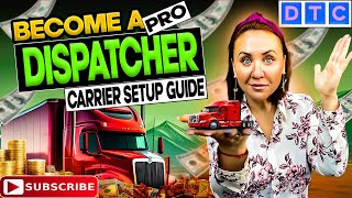 Become a Pro Dispatcher Carrier setup process dispatchtrainingcenter dispatcher freightdispatch [upl. by Corry790]