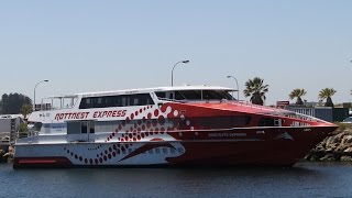 Ferry to Rottnest Island with Swan River Cruise Perth Western Australia 19 November 2016 [upl. by Inava27]