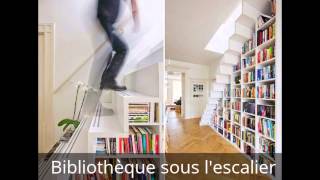 10 escaliers avec rangement  gain de place [upl. by Mackoff]