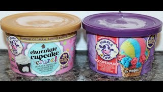 Purple Cow Meijer brand Chocolate Cupcake Craze amp Scooperman Ice Cream Review [upl. by Earle]