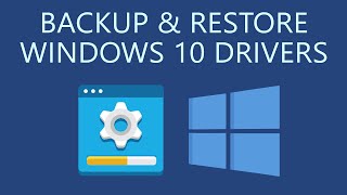 How to Backup and Restore Drivers in Windows 10 [upl. by Ilera]