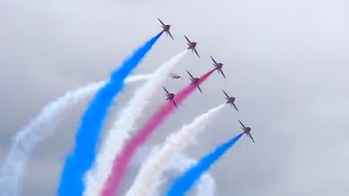 RED ARROWS FULL DISPLAY at RIAT 2024 [upl. by Anih506]