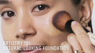 ARTISTRY 101 NaturalLooking Foundation  FullFace Beauty Tutorials  Bobbi Brown Cosmetics [upl. by Bergeman215]