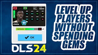 DLS24  HOW TO UPGRADE PLAYERS WITHOUT SPENDING GEMS  DREAM LEAGUE SOCCER 2024 [upl. by Phemia]