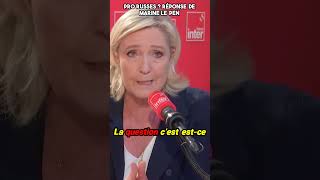 Marine Le Pen RECADRE France Inter [upl. by Nylek]