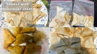 samosa with homemade sheet  samosa  beef samosa  make and freeze samosa recipe by Sweet Heat [upl. by Veron]