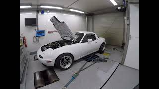 Renesis Swap Miata Dyno Run  170kW [upl. by Morita741]