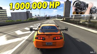 I added 1000000 HP to a Supra [upl. by Neelyar]