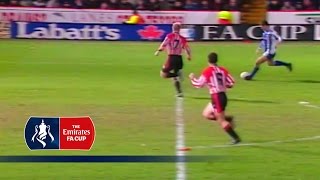 Eric Cantonas sublime FA Cup lob v Sheffield United 1995  From The Archive [upl. by Finbar]