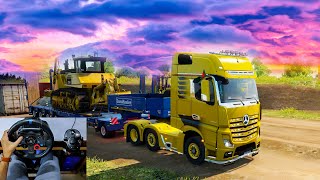 Realistic Graphics 2K  Euro Truck Simulator 2  Logitech G29 Gameplay [upl. by Ayhtin]