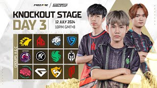 🔴 EN ESPORTS WORLD CUP FREE FIRE  KNOCKOUT STAGE DAY 3 [upl. by Tien]