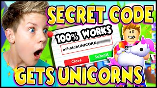 This SECRET CODE Gets You A UNICORN every time in ADOPT ME 100 WORKS PREZLEY [upl. by Hamirak249]