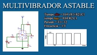 Multivibradores Astable Monoestable Explicación [upl. by Shanahan]