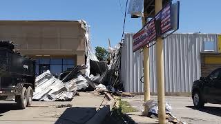 Major Tornado Damage from Bartlesville Ok from 5624 Storm Hampton Inn [upl. by Seravaj]