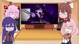 Doki doki react to rap battle  yuri vs toko  gacha club ✨XingLonk✨ [upl. by Notnerb544]