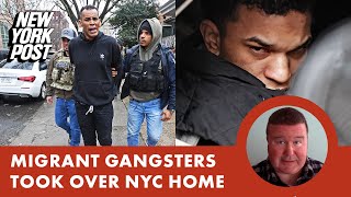 Guntoting Bronx migrant squatters in custody but set free because processing centers were crowded [upl. by Zeugirdor320]