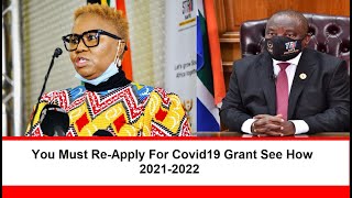 You Must ReApply For Covid19 Grant See How 20212022 [upl. by Kere]