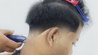 TUTORIAL CUKUR RAMBUT SUSAH KERING NGEMBANG DAN TIPIS DIBUAT TAPER FADE KEREN By HITS CUTS 💈✂ [upl. by Paza366]