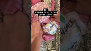 Diapering Tip for Newborn Babies [upl. by Duff]