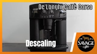 DeLonghi Caffè Corso ESAM2600  Descalcificação Descaling [upl. by Hereld]