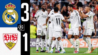 HIGHLIGHTS  Real Madrid 31 Stuttgart  Champions League 202425 [upl. by Imot]