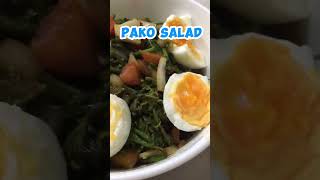 PAKO SALAD or FIDDLEHEAD FERN SALAD cooking reels food healthyfood [upl. by Chantal]