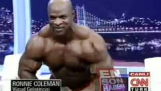 Ronnie Coleman in the Turkish CNN TV [upl. by Allayne]