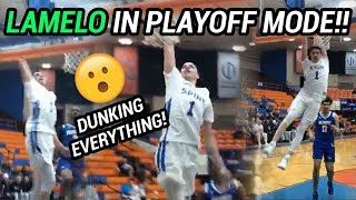 LaMelo Ball Drops HOW MANY In The First Half Spire BULLIES Hillcrest In Playoffs 😱 [upl. by Saixela]