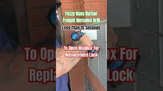 Opening Mailbox To Replace Lock locksmith mailbox replacement demonstration harborfreight tool [upl. by Anerys]