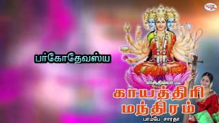 Gayatri Mantra with Tamil Lyrics sung by Bombay Saradha [upl. by Ecnar]