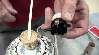 How to replace a lamp switch and socket [upl. by Whitson]