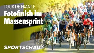 Tour de France 6 Etappe Highlights Sprintfinale in Dijon  Sportschau [upl. by Nassi]