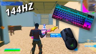 Steelseries Apex Pro TKL ASMR Chill😴Satisfying Fortnite Omnipoint Switch🤩 144 FPS Smooth 4K Ryzu 🏆 [upl. by Sonaj]