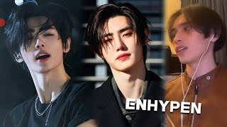 FIRST TIME REACTING TO SUNGHOON ENHYPEN CLIPS [upl. by Gerdi]