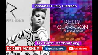 Rihanna Fire Bomb Ft Kelly Clarkson Heartbeat Song Remix [upl. by Sapphira]